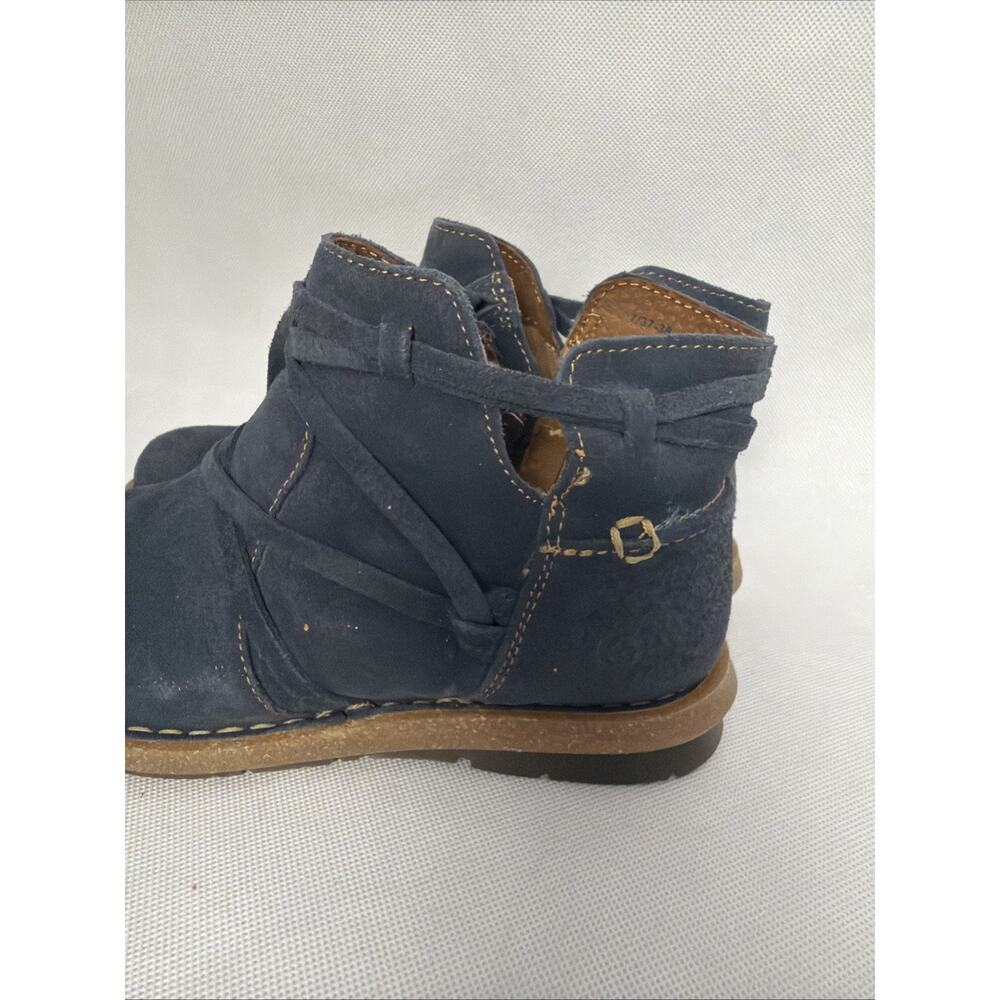 Born Women's Born Tarkiln Distressed Navy Blue Ankle Soft Suede Leather Upper - Picture 3 of 9